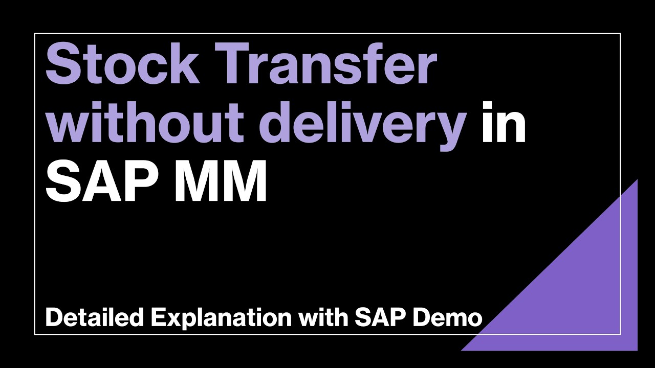 Stock Transfer without delivery in SAP MM | Mvt. type 301, 303, 305 & 351 | STO without Delivery