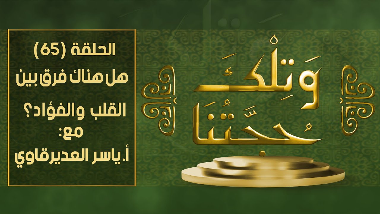 و تلك حجتنا  - 65 - ( مفهوم الفؤاد و القلب ) - مع المفكر ياسر العديرقاوي