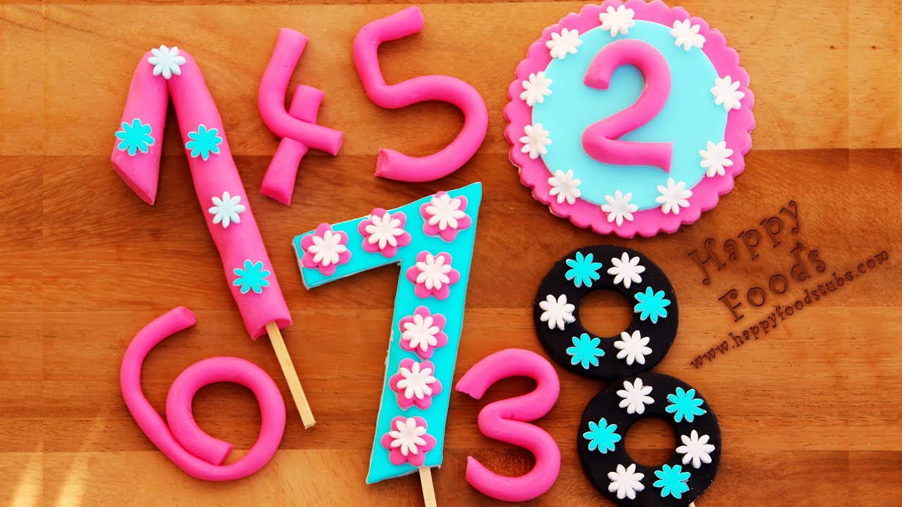 How to Make Fondant Numbers for Birthday Cake