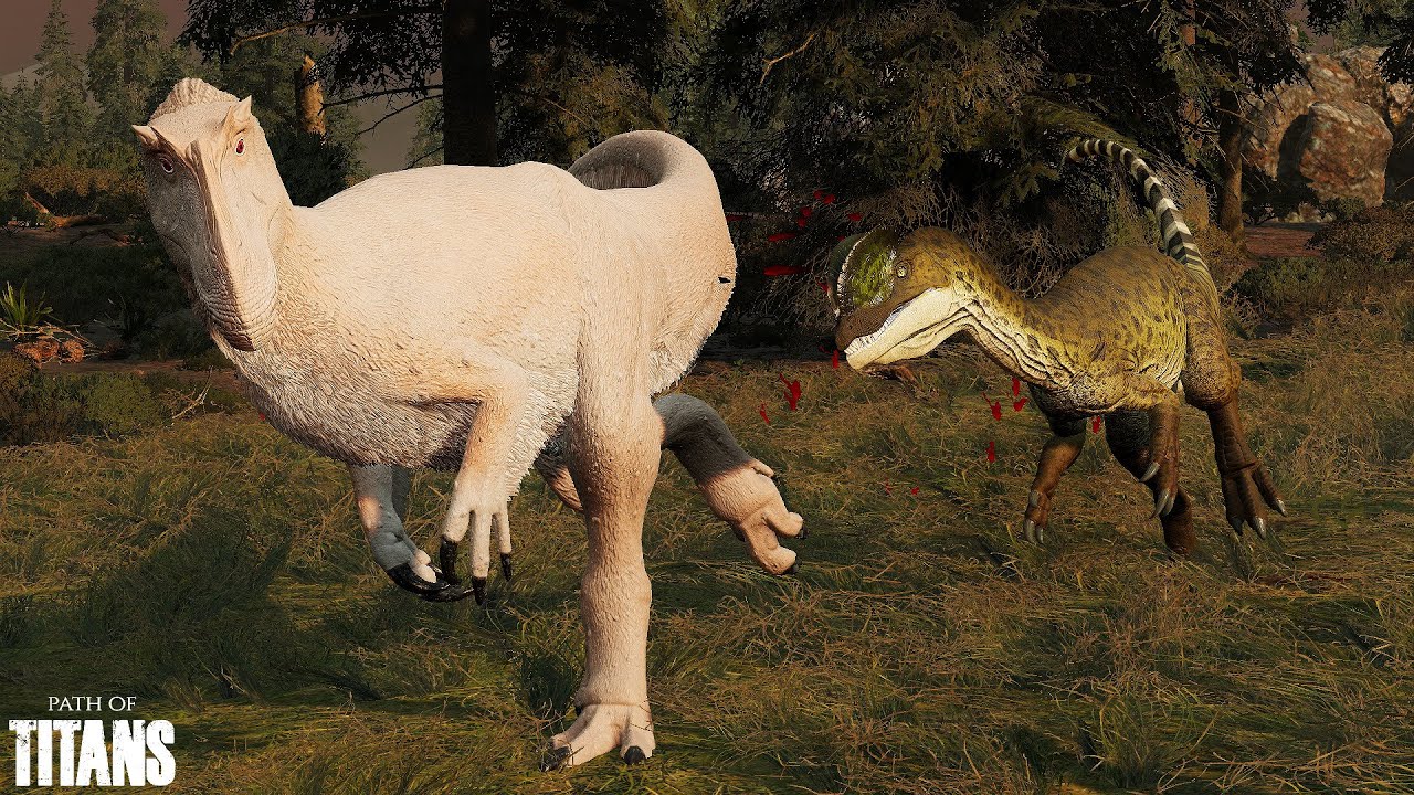 Dilophosaurus mod hunting compilation and Build - Path of titans