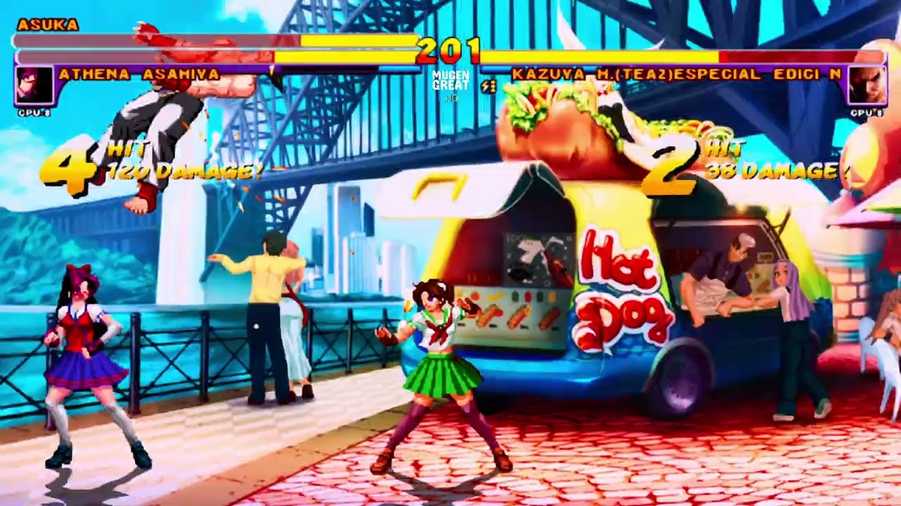 [Mugen GAME] HD Asuka & Athena Asamiya Vs Kazuya TEA2  (Edición Especial)
