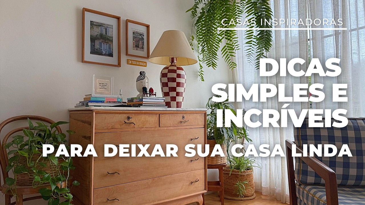 DECORAÇÃO CHIQUE COM TRUQUES PARA UTILIZAR MATERIAIS SIMPLES E BARATOS
