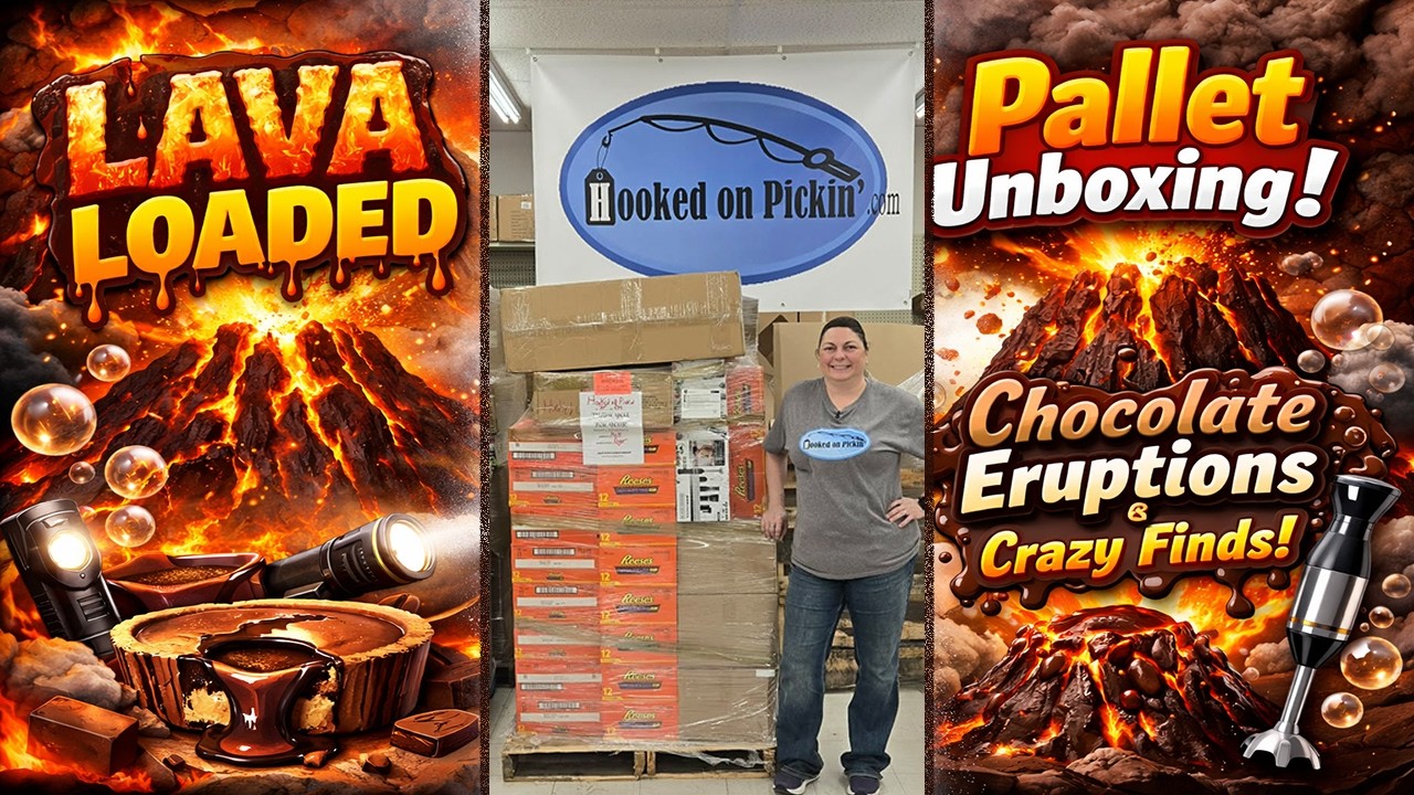 LAVA LOADED Pallet Unboxing! 🔥 Chocolate Eruptions & Crazy Finds!