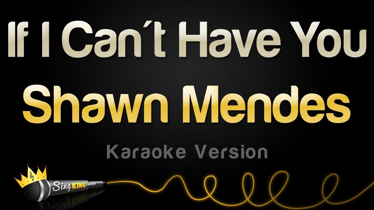 Shawn Mendes - If I Can't Have You (Karaoke Version)