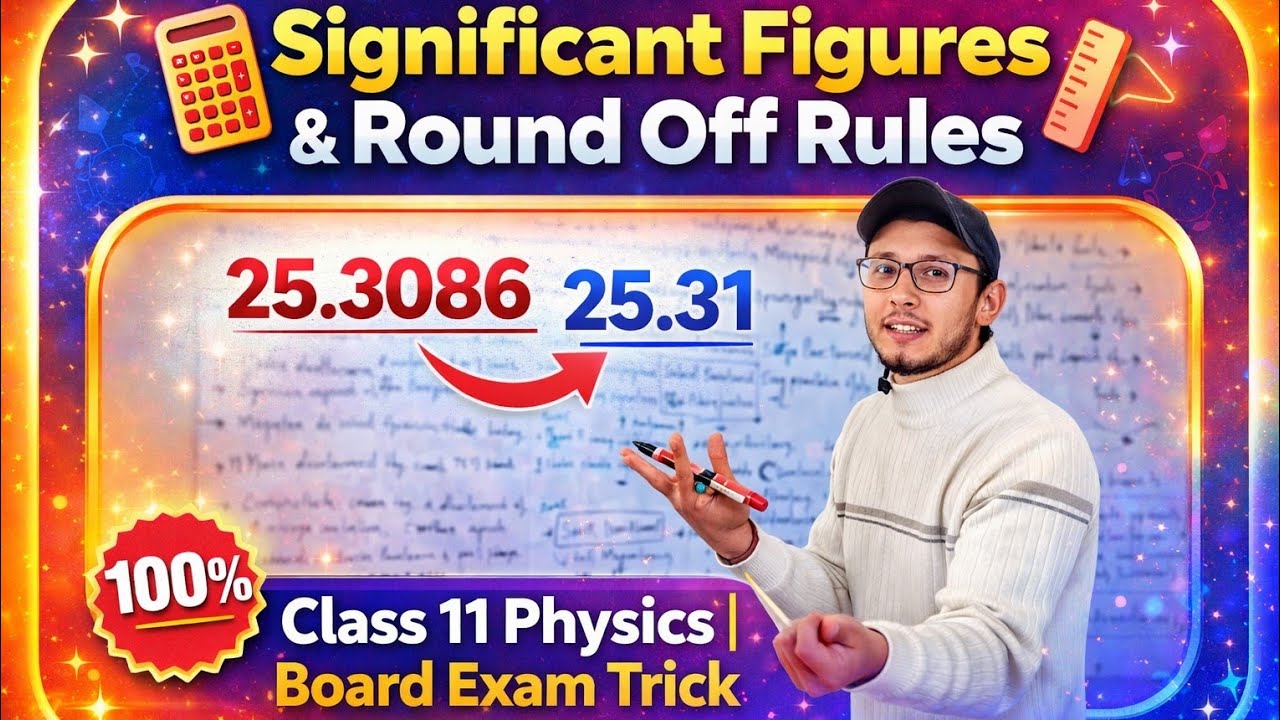 Significant Figures & Rounding Off Rules Made Easy ⚡ | Class 11 Physics | Board Exam Preparation||