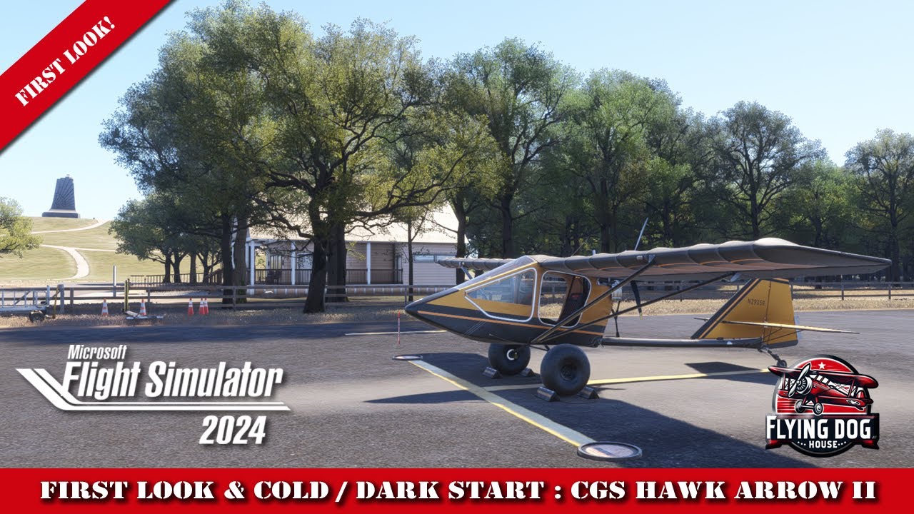 Experience the FREE CGS Hawk Arrow II Ultralight In Microsoft Flight Simulator 2024