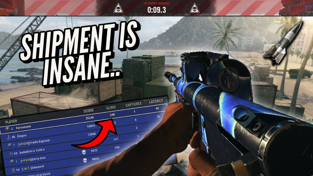 CoD Vanguard SHIPMENT Is INSANE.. (240+ Kills V2 Rocket)