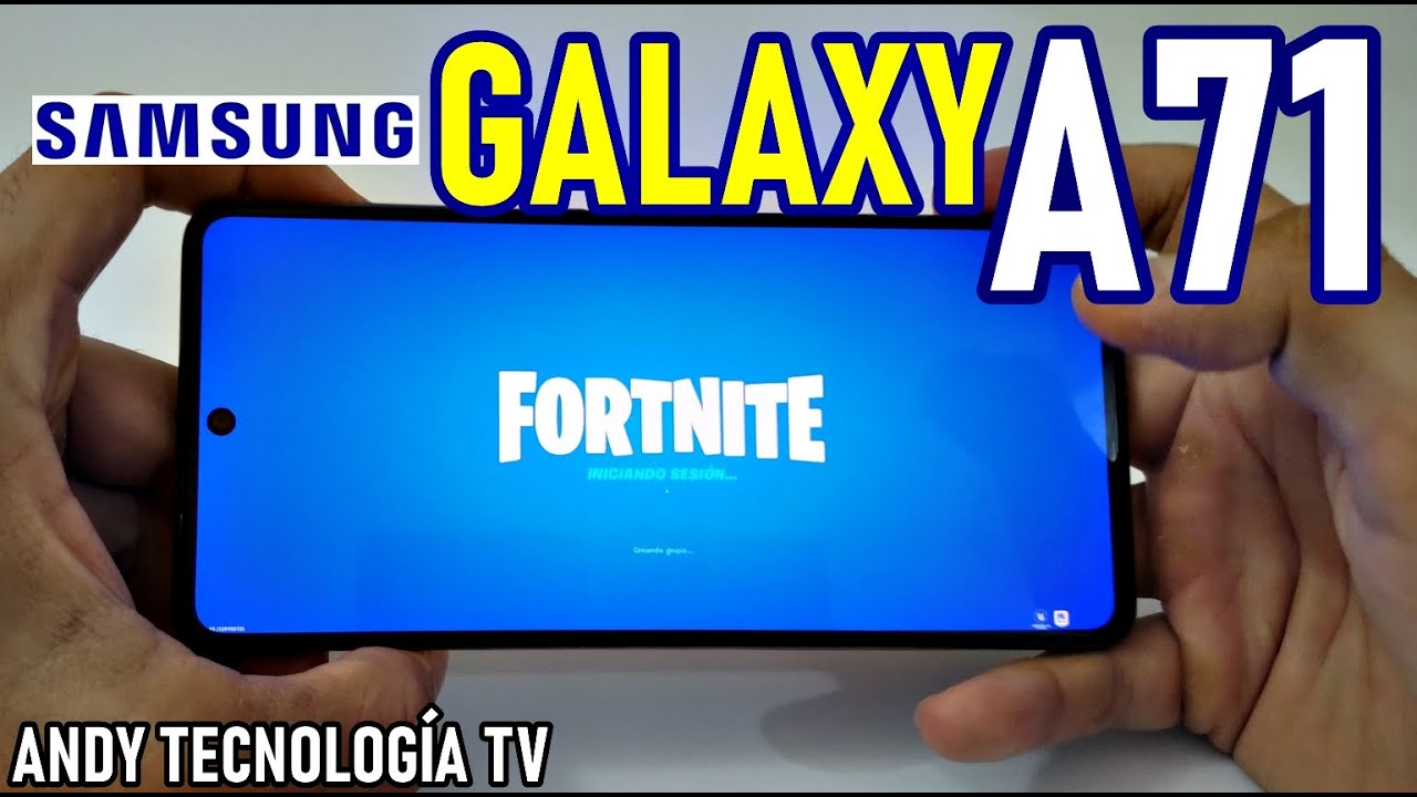 SAMSUNG GALAXY A71 FORTNITE GAMEPLAY ESPAÑOL ANDROID 10 2020