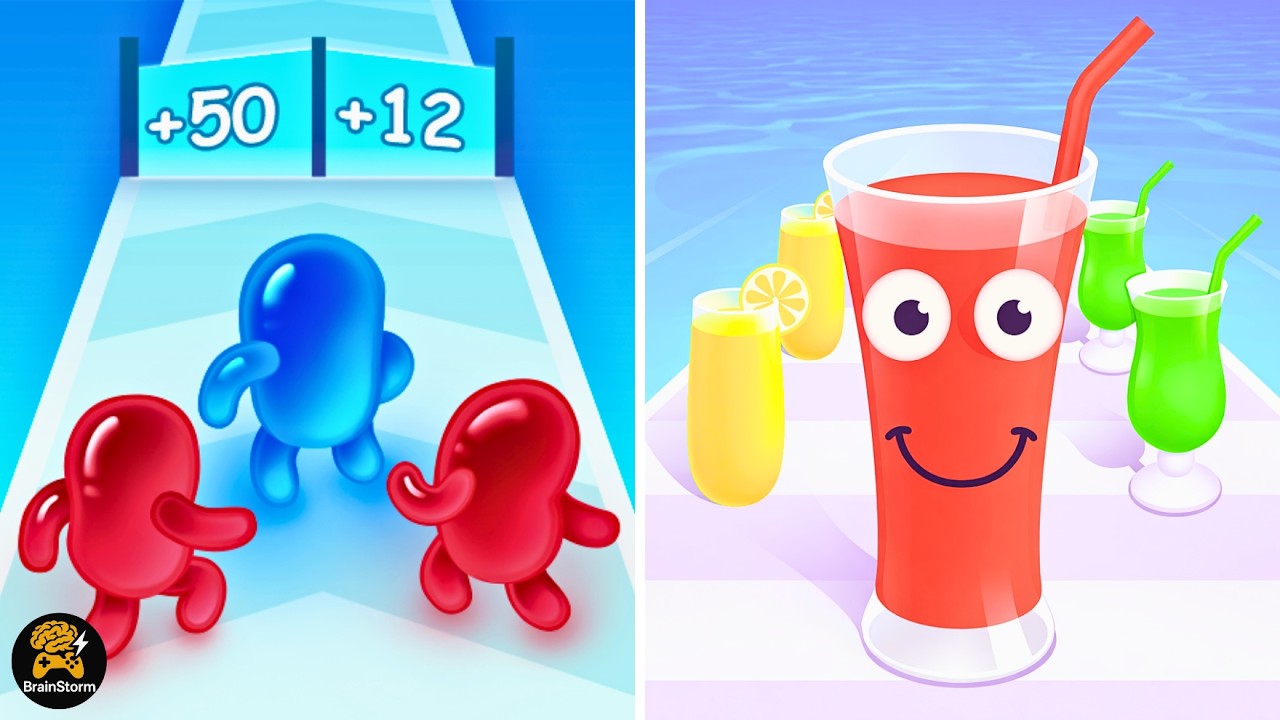 Juice Run V/s Join Blob Clash 3D || BrainStorm Walkthrough || Max Gameplay ||  EP-0911