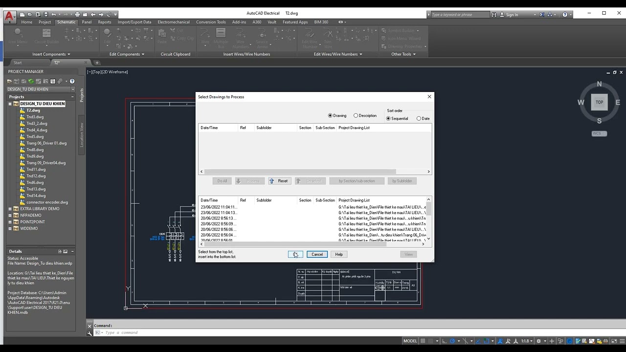 Hướng dẫn xuất bản vẽ hàng loạt trong Autocad Electrical