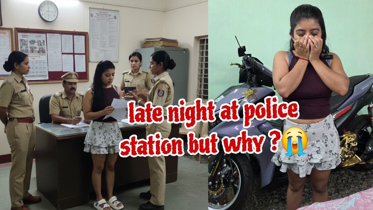 Had to rush police station 😲 late night 