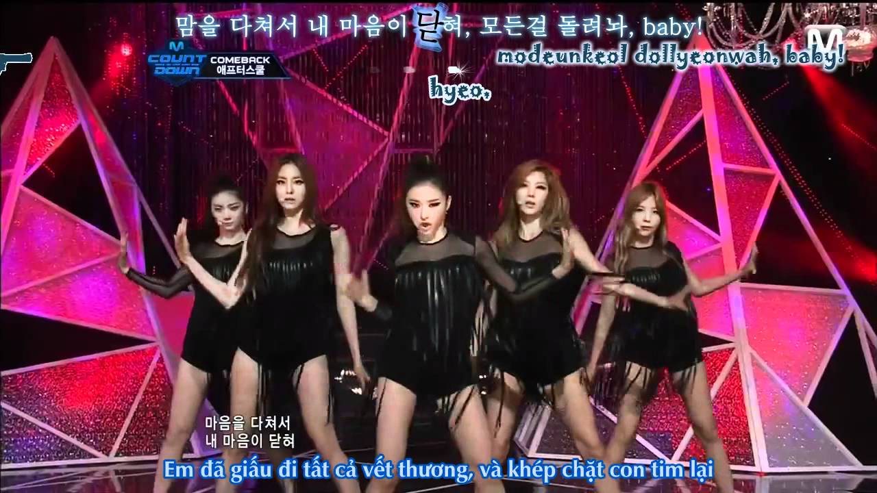 [vietsub+kara][120621] Afterschool - Flashback (M Countdown Comeback Stage)