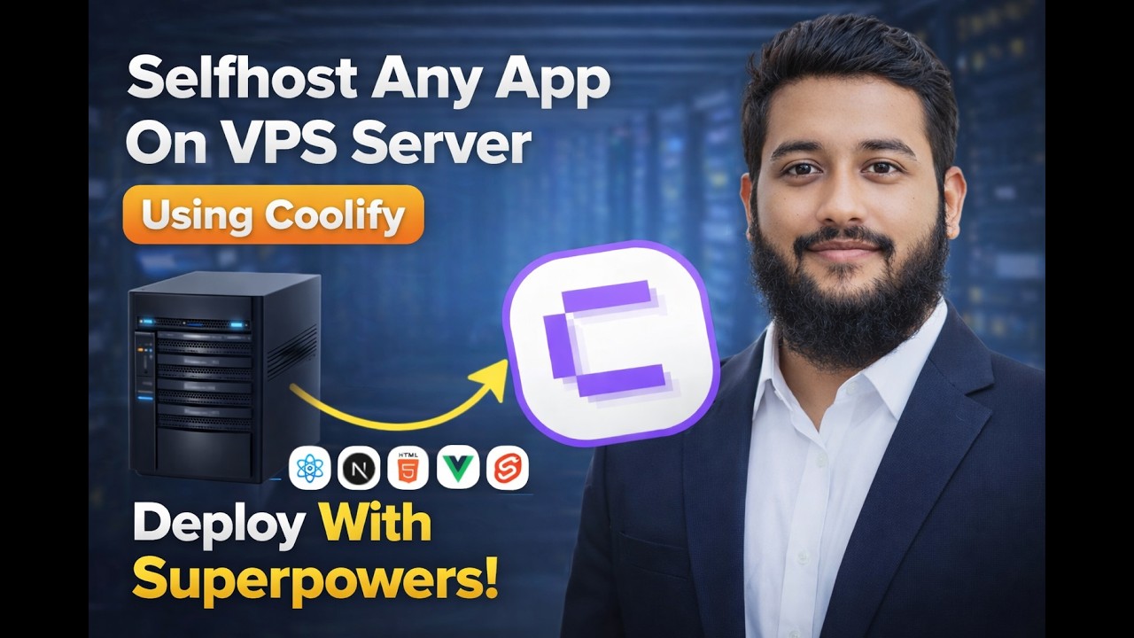 Self-Host Any App on VPS Server Easily Using Coolify | Deploy Vibe Coded Or Any Apps Like a Pro