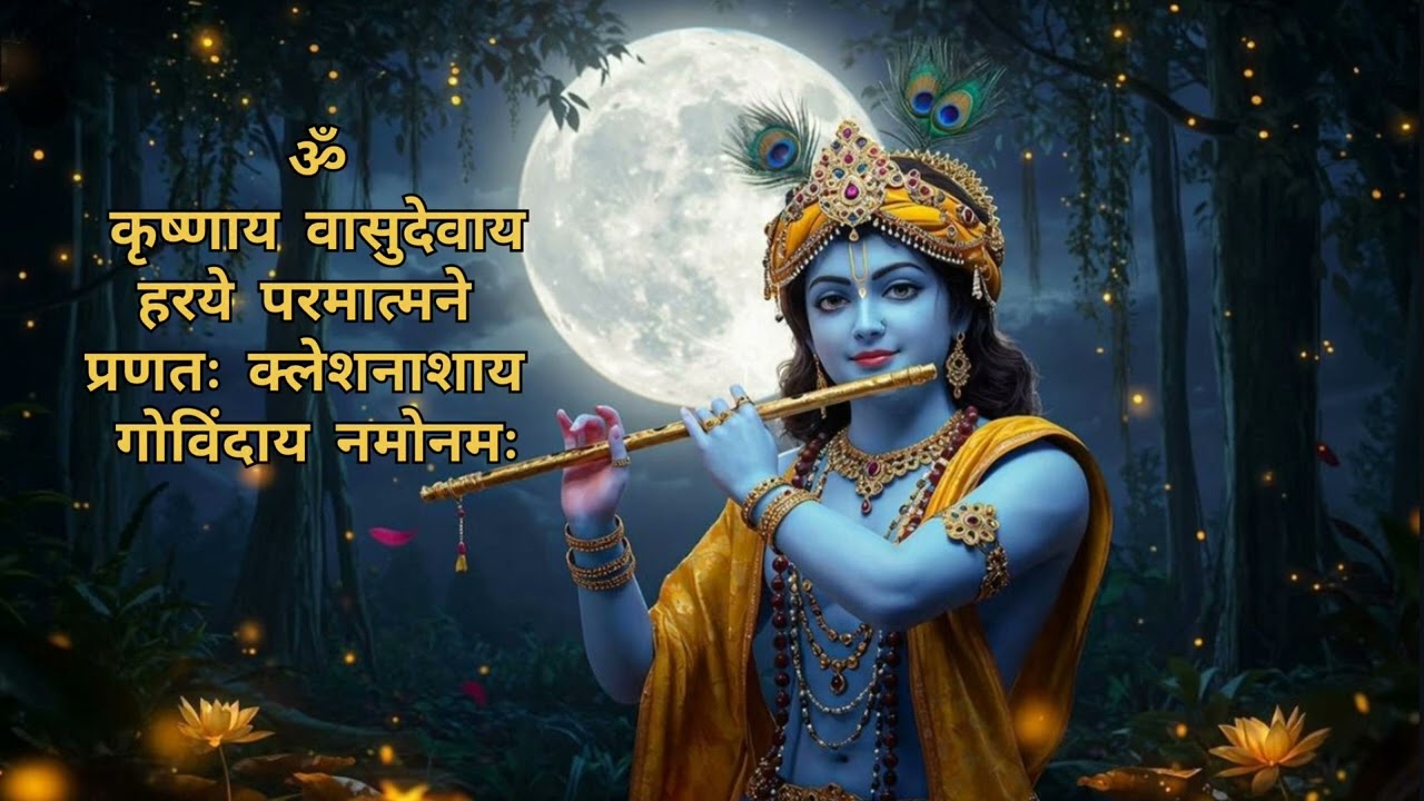 Krishnaya Vasudevaya mantra 🙏  Haro oom.. #music #india #sanatan #dharma