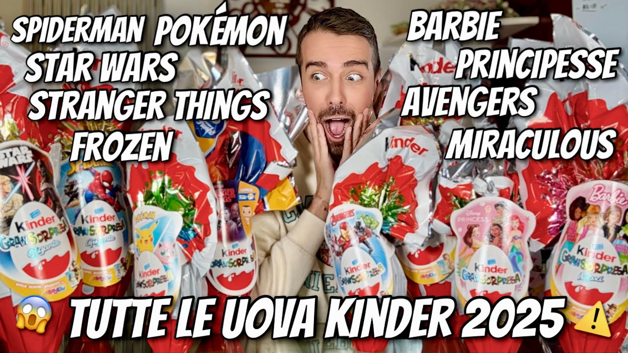 HO COMPRATO TUTTE LE UOVA DI PASQUA KINDER 2025 E LE APRIAMO INSIEME: ECCO LE SORPRESE ALL’INTERNO!🐣