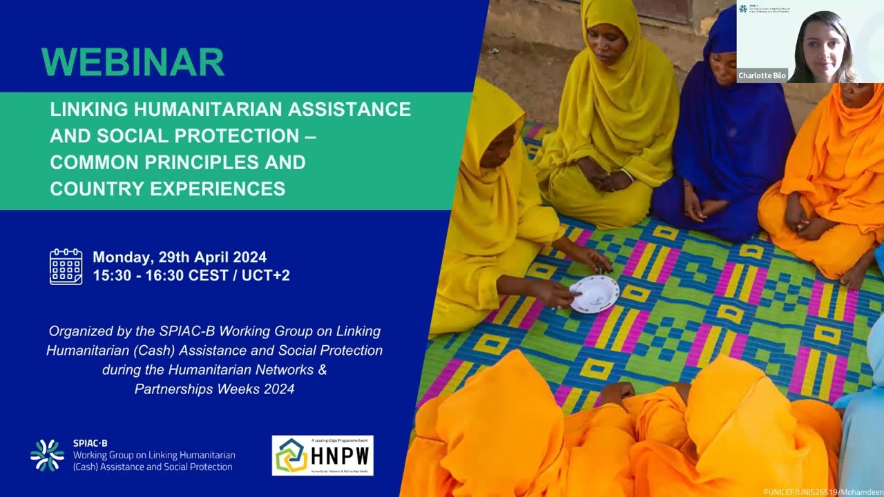 Linking humanitarian assistance and social protection – common principles and country experiences