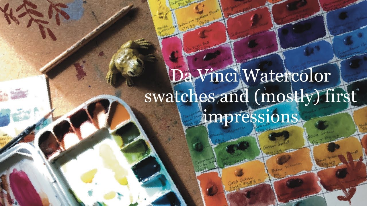 Da Vinci Watercolor Swatching and (mostly) First Impressions