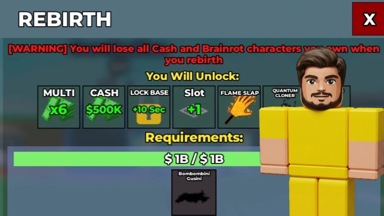 2ND REBIRTH IN 2 DAYS | Steal a braintrot | Khelbabu Roblox