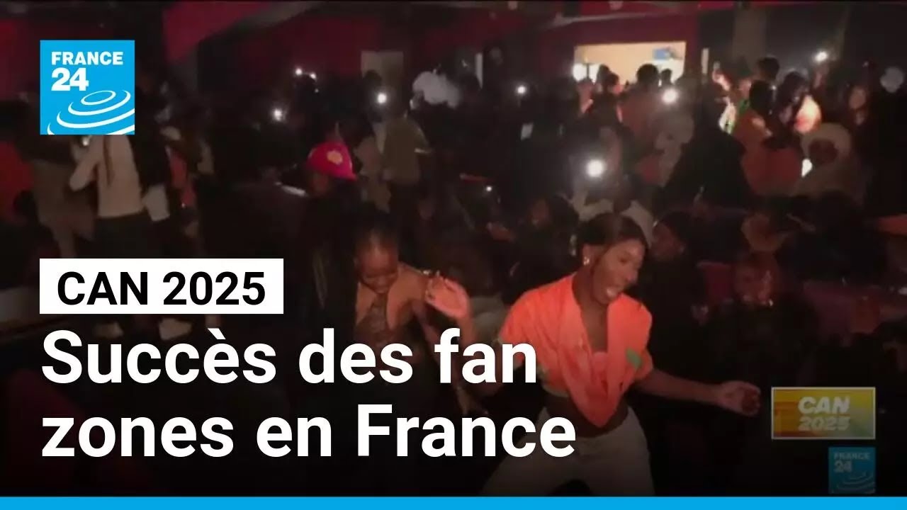 CAN 2025 : en France, l'effervescence dans les fan zones &bull; FRANCE 24
