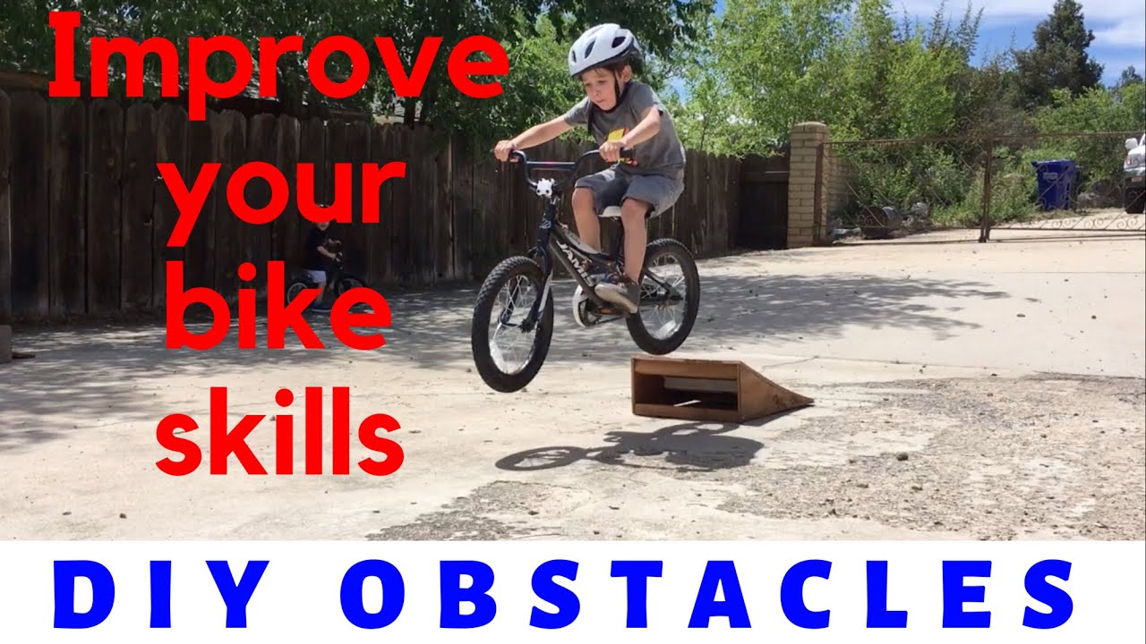 How to get better at mountain biking | Kid friendly  obstacles!