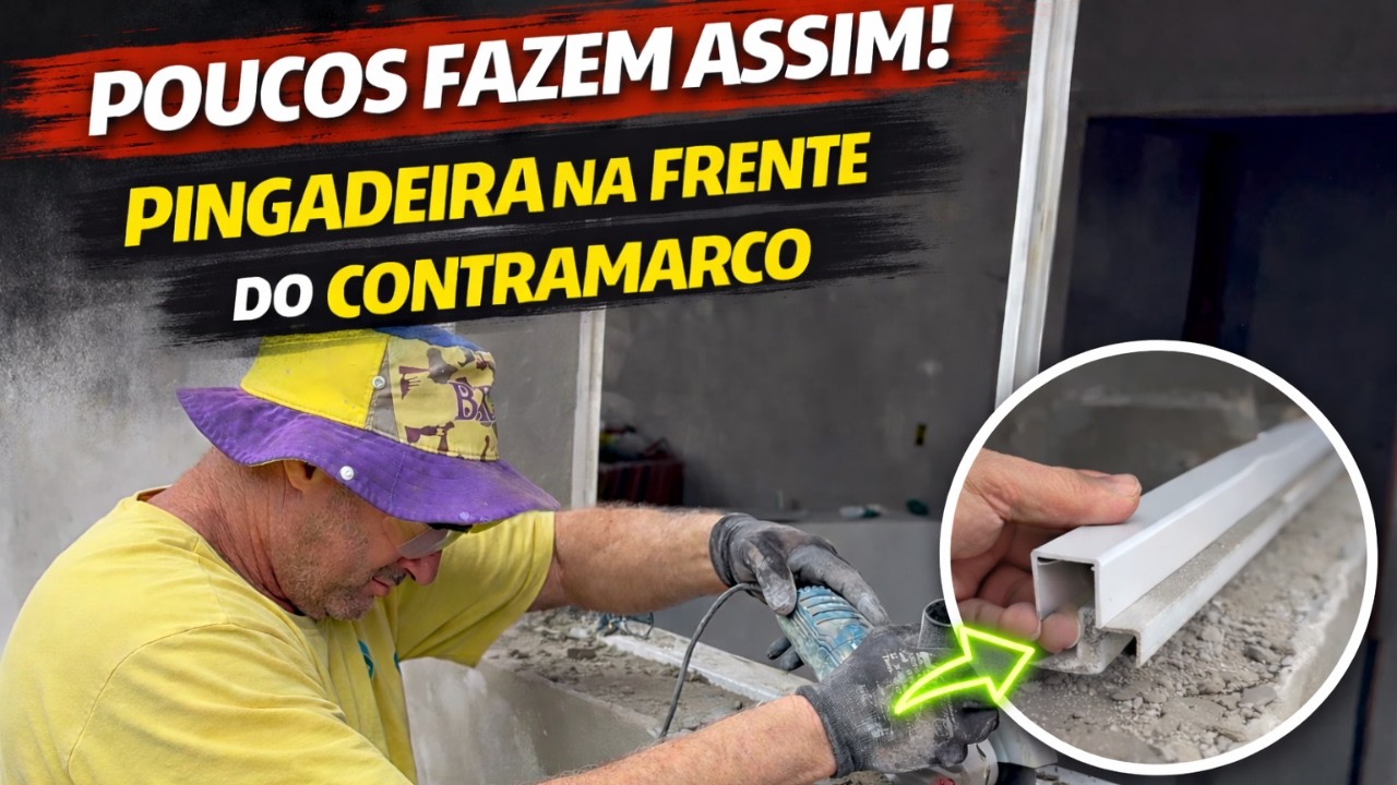 COMO COLOCAR PINGADEIRA NA JANELA (FRENTE DO CONTRAMARCO)