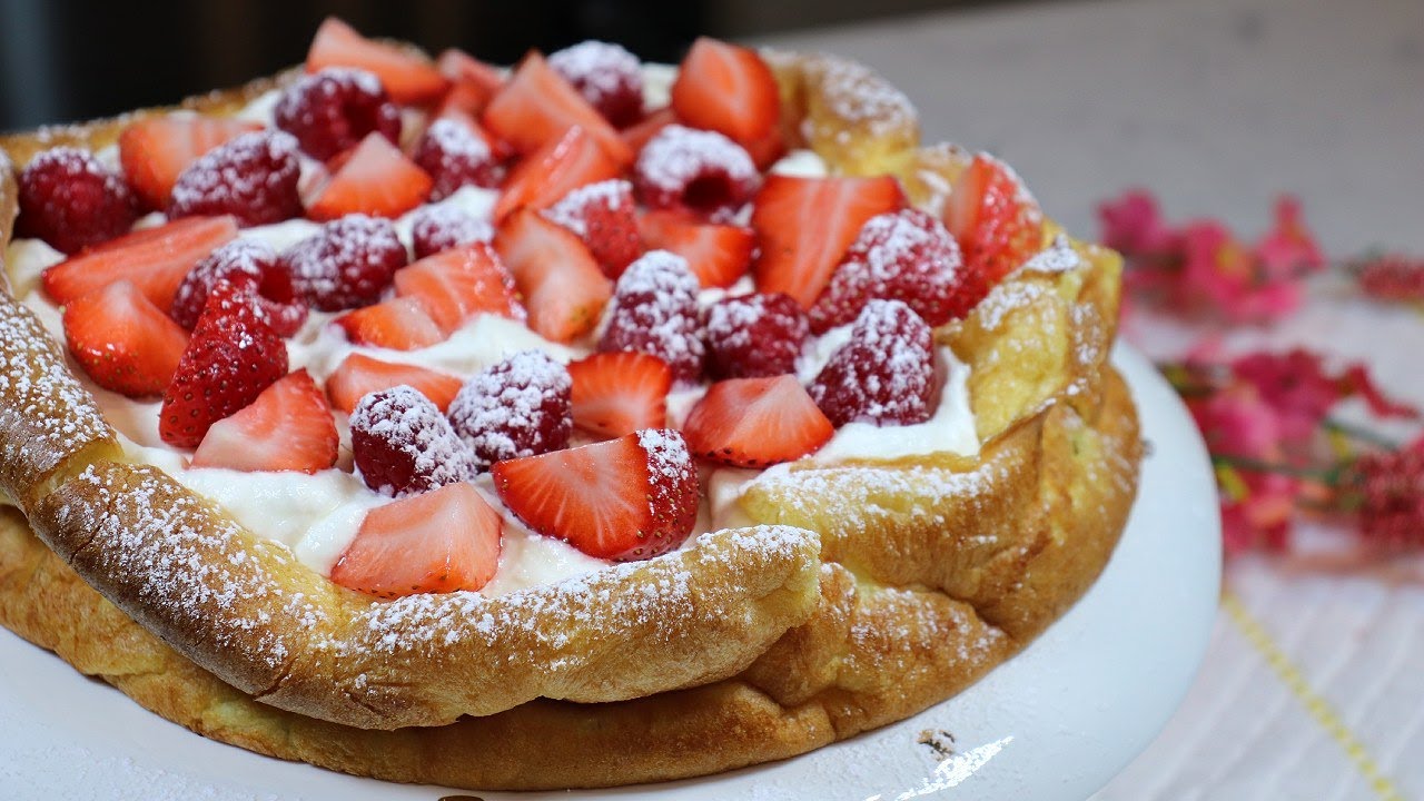 Давайте приготовим десерт из йоркширского пудинга! 🍓