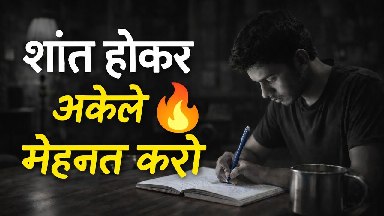 Shant hokar Akele mehnat karo #jeeaspirants #jee #studyroutine #motivation 