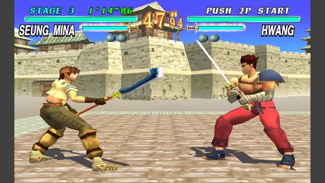 Soul Edge (JPN) [PS1] - play as Bangu (unused character) + demonstrations