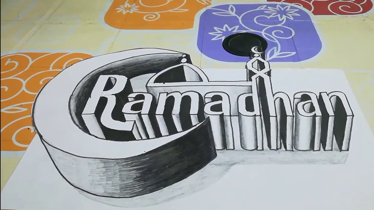 3D Ramadhan Drawing #ramadan #art #3dart
