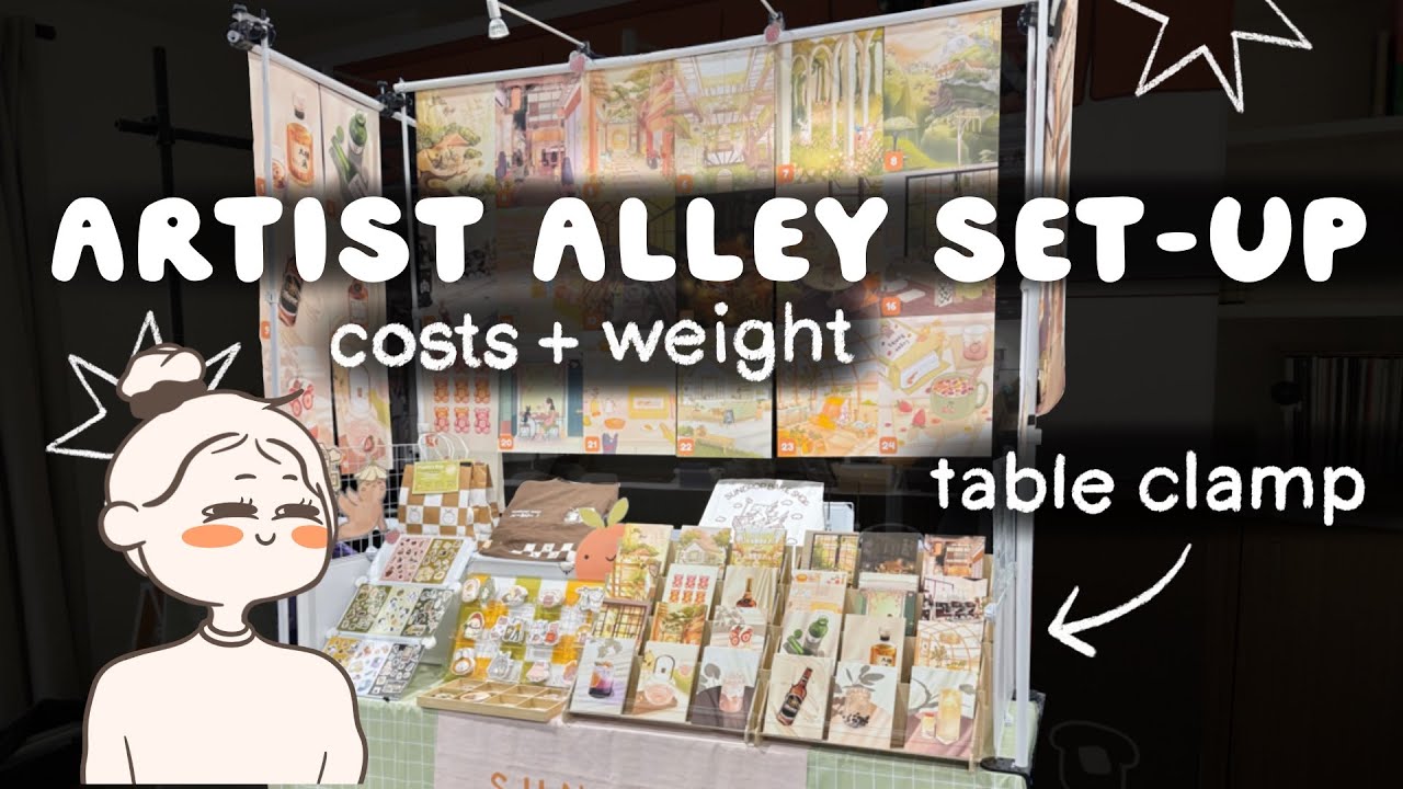 An UPDATED Artist Alley Display & Market Vendor Table ✿ PART 2 - 2025