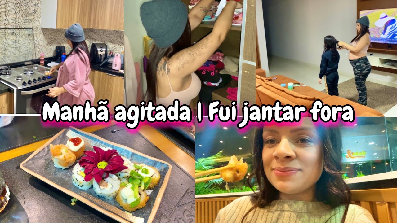 ROTINA DA MANHÃ SEM ELAS - SAI PARA JANTAR FORA - DESEJO DE GRÁVIDA - Aline vida de mãe