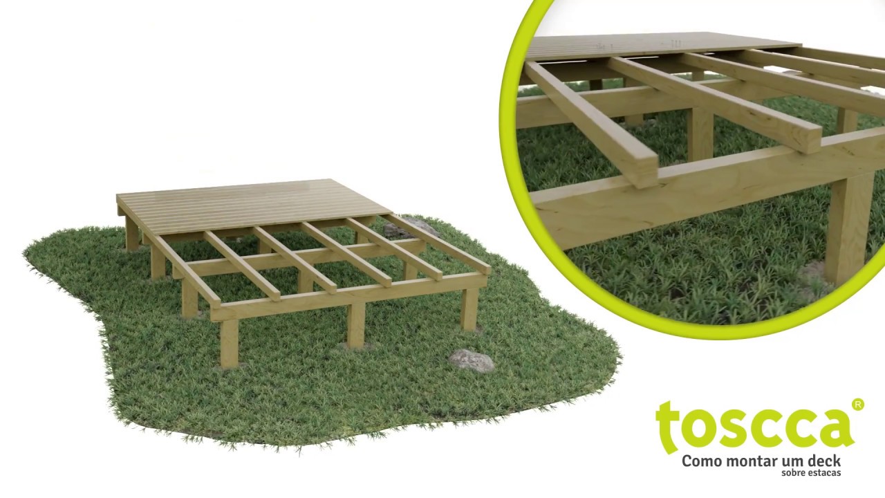 Toscca - Como montar um Deck sobre estacaria de madeira