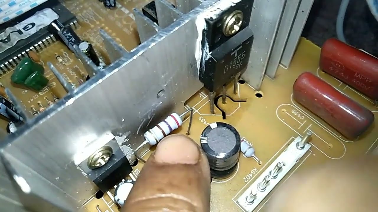 Sound Ok no picture no light problem repair in China CRT Tv. // EHT on problem.