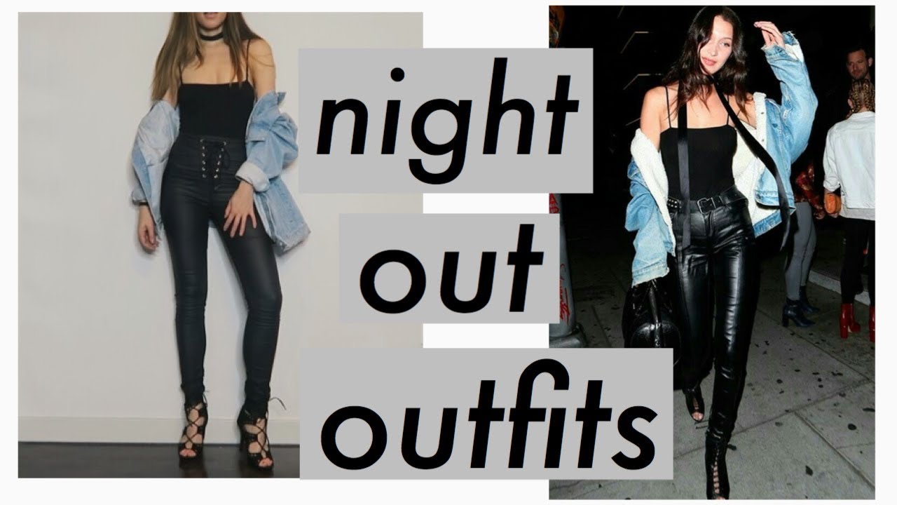 MODEL INSPIRED LOOKBOOK | Bella Hadid's Leather Pants | Going Out Outfits