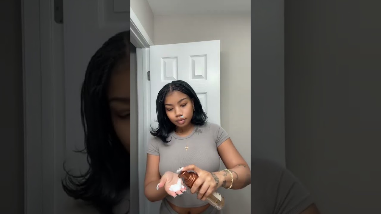 Perm Rod set on French curl braids #frenchcurlbraids #hairtutorial