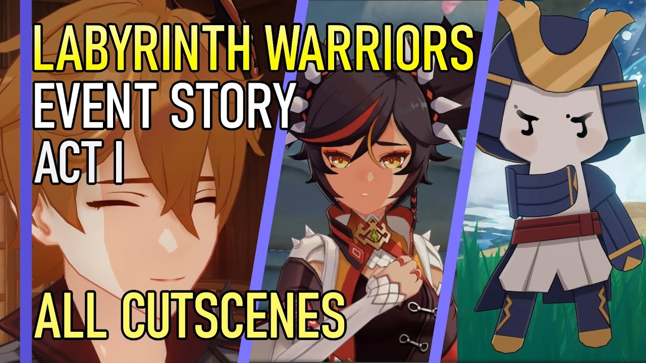 Genshin Impact - Labyrinth Warriors (All Cutscenes - Act 1) - Event Story