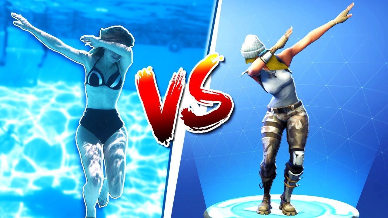 FORTNITE DANCE CHALLENGE UNDERWATER! - (In Real Life)