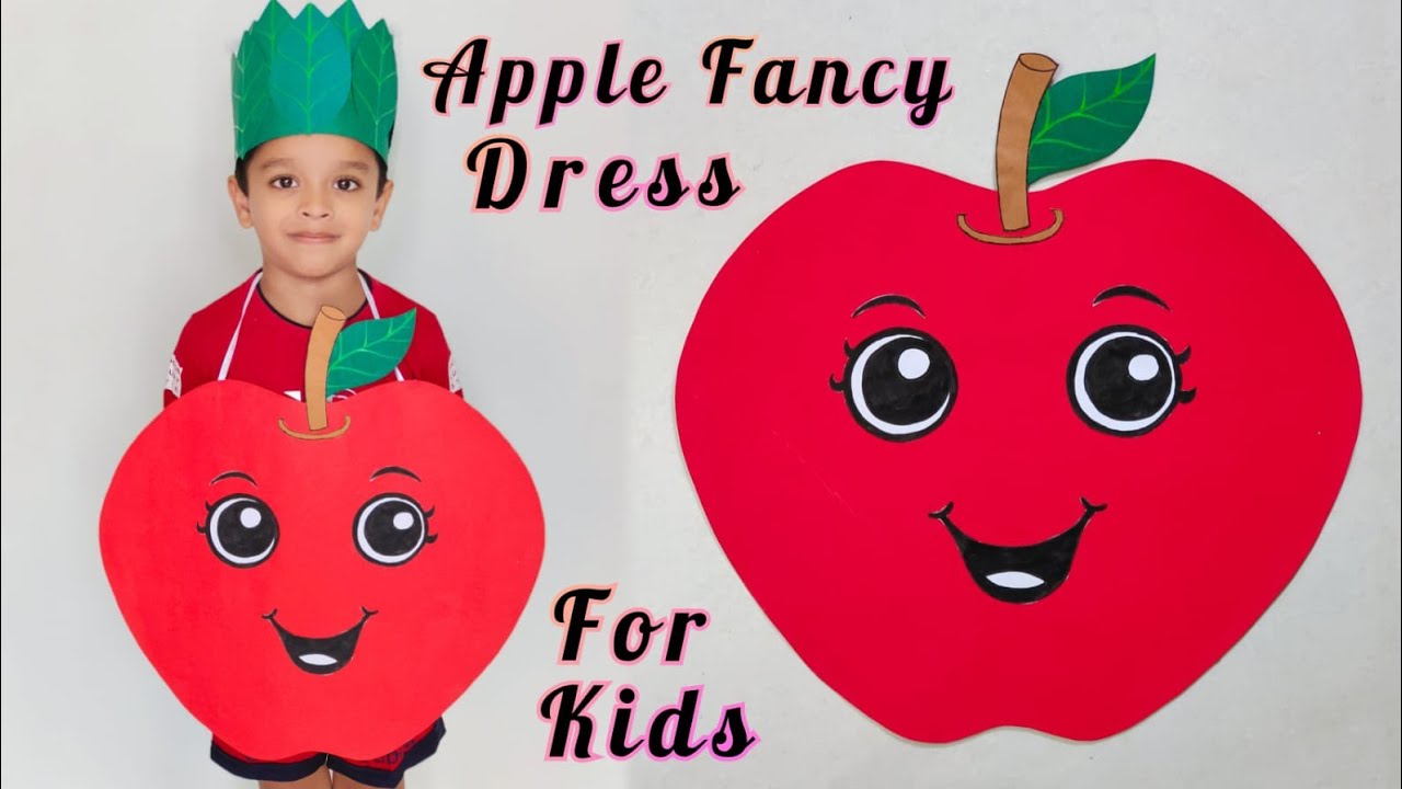 Apple Fruit Fancy Dress For Preschools | Prize Winning Fancy Dress For School Competition