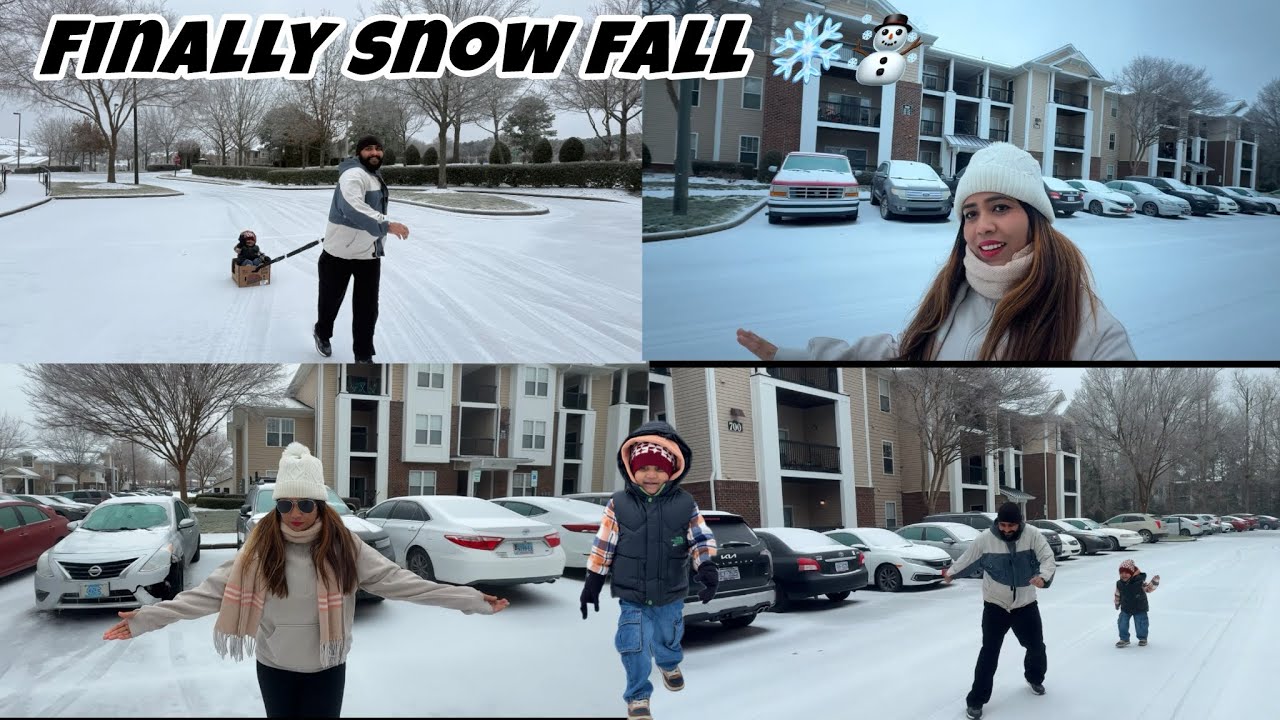 Our first snow fun ❤️|| Enjoyed the snow to the fullest ❄️😍