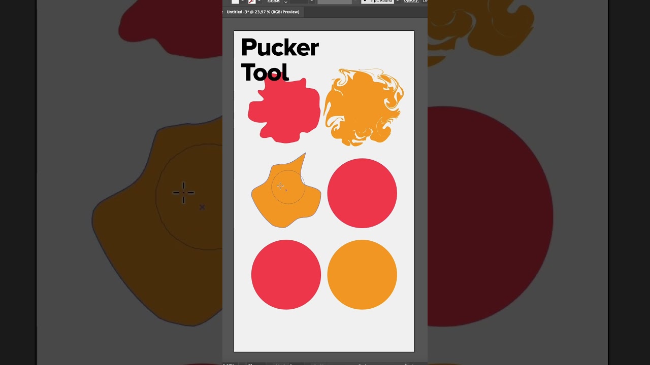 Deformation Tools in #AdobeIllustrator ✌🏼 #graphicdesign #graphicdesigntips #illustratortutorial