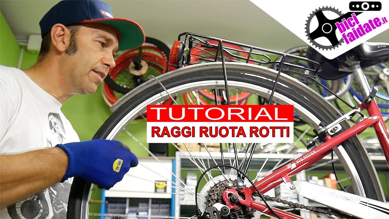 COME RIPARARE UNA RUOTA DELLA BICI CON I RAGGI ROTTI