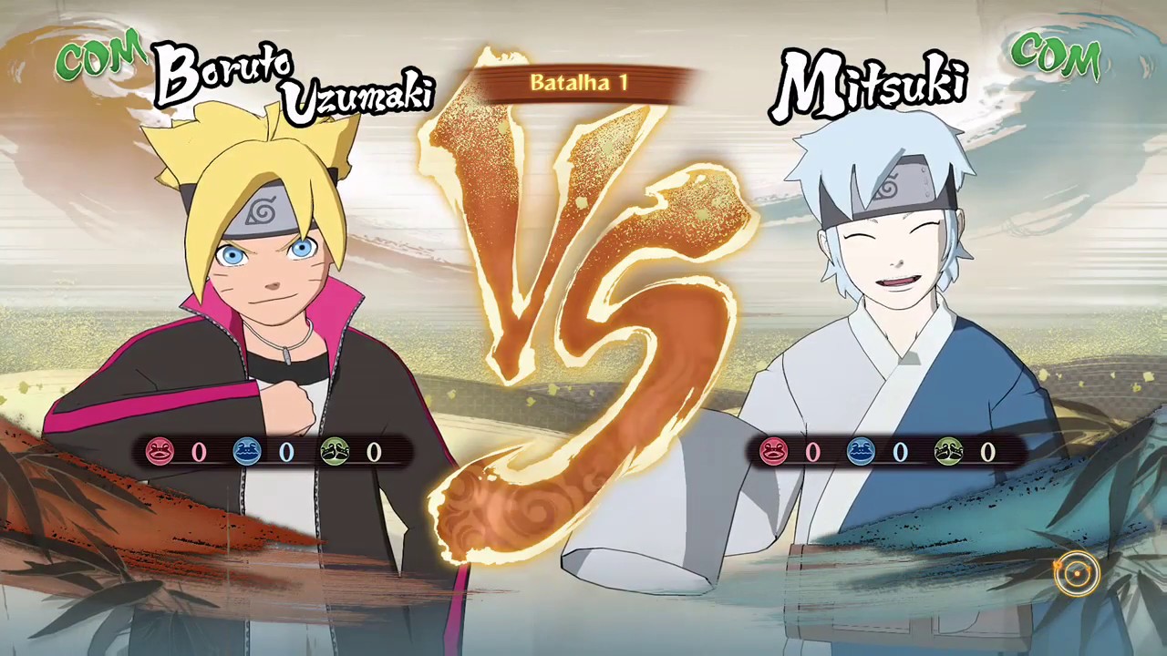 Naruto Storm 4 Road to Boruto Dublado PT-BR Boruto Vs Mitsuki (COM vs COM)