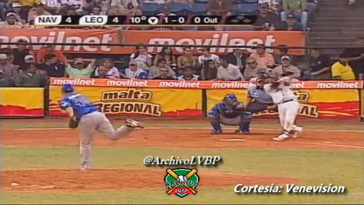 Jonron de JESUS GUZMÁN deja en el terreno al Magallanes - LVBP 2008-2009 - Caracas vs Magallanes