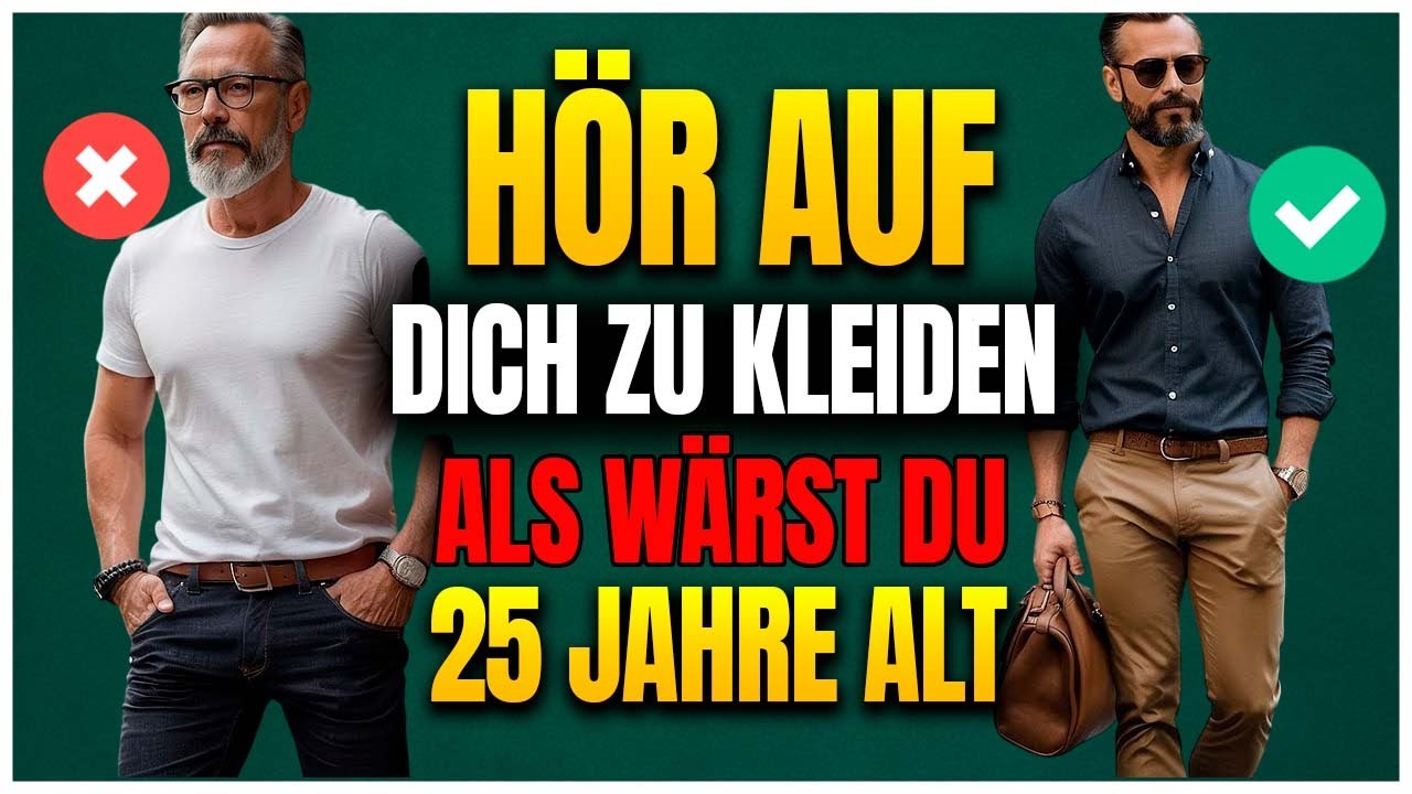 KLEIDUNG, DIE NICHT MEHR IM TREND IST &ndash; Was M&auml;nner &uuml;ber 40 JETZT TRAGEN SOLLTEN