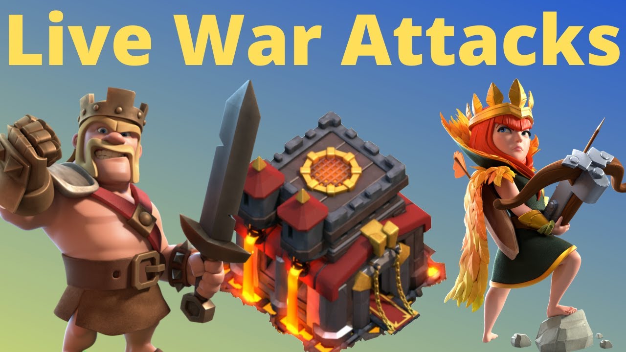 WILL I RUN OUT OF TIME? Live Town Hall 10 War Attacks
