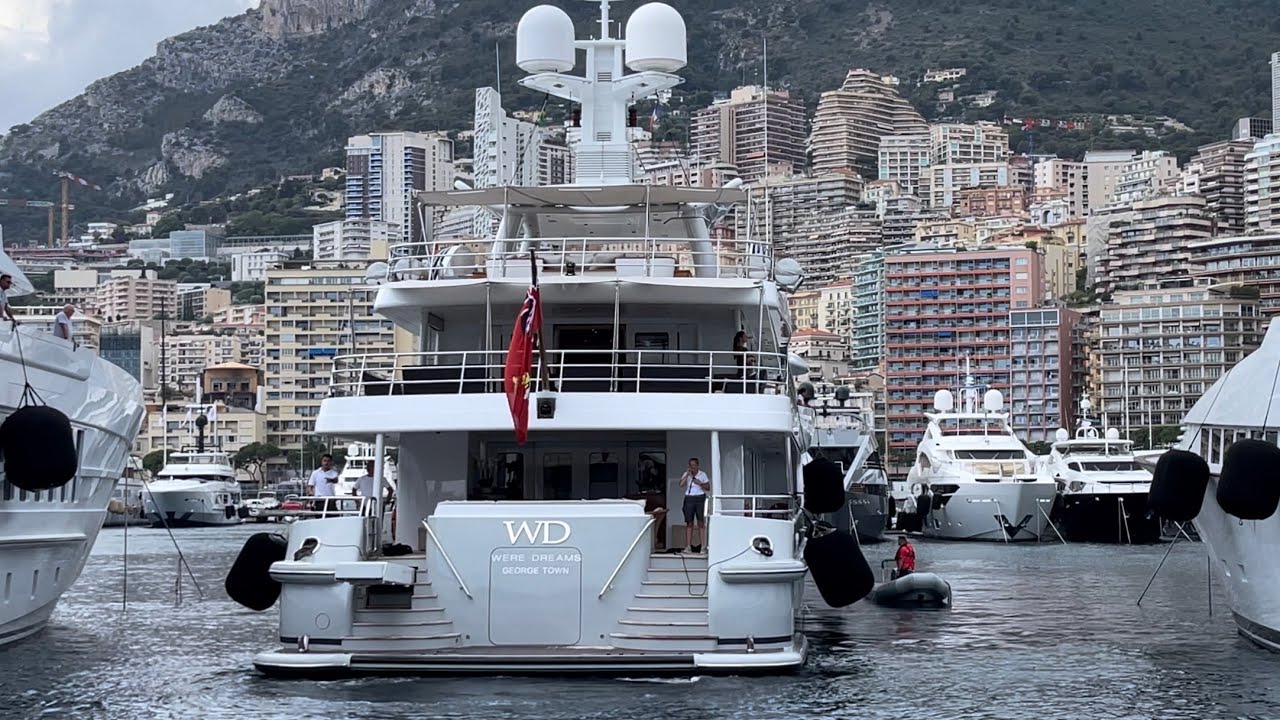 Great Docking of Amels Superyacht WERE DREAMS at Port Hercules @archiesvlogmc