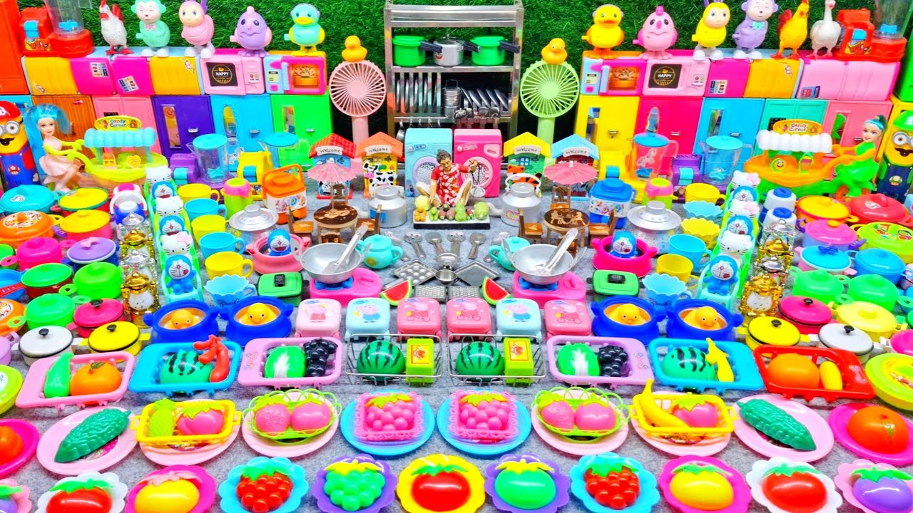 7:20 Mini Kitchen Set Collection for Kids Playing | Unboxing Kids Playset Kitchen Set |Rakesh Review