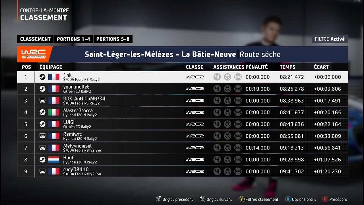 EA Sports WRC - 1st world record - St-Léger-les-Mélèzes - La bâtie-Neuve WRC2