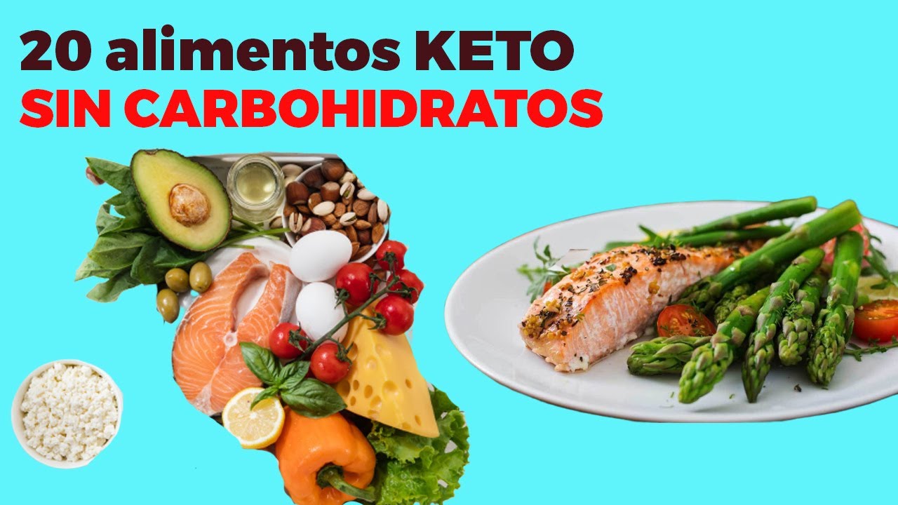 20 alimentos KETO SIN CARBOHIDRATOS sin az&uacute;car para la dieta cetog&eacute;nica