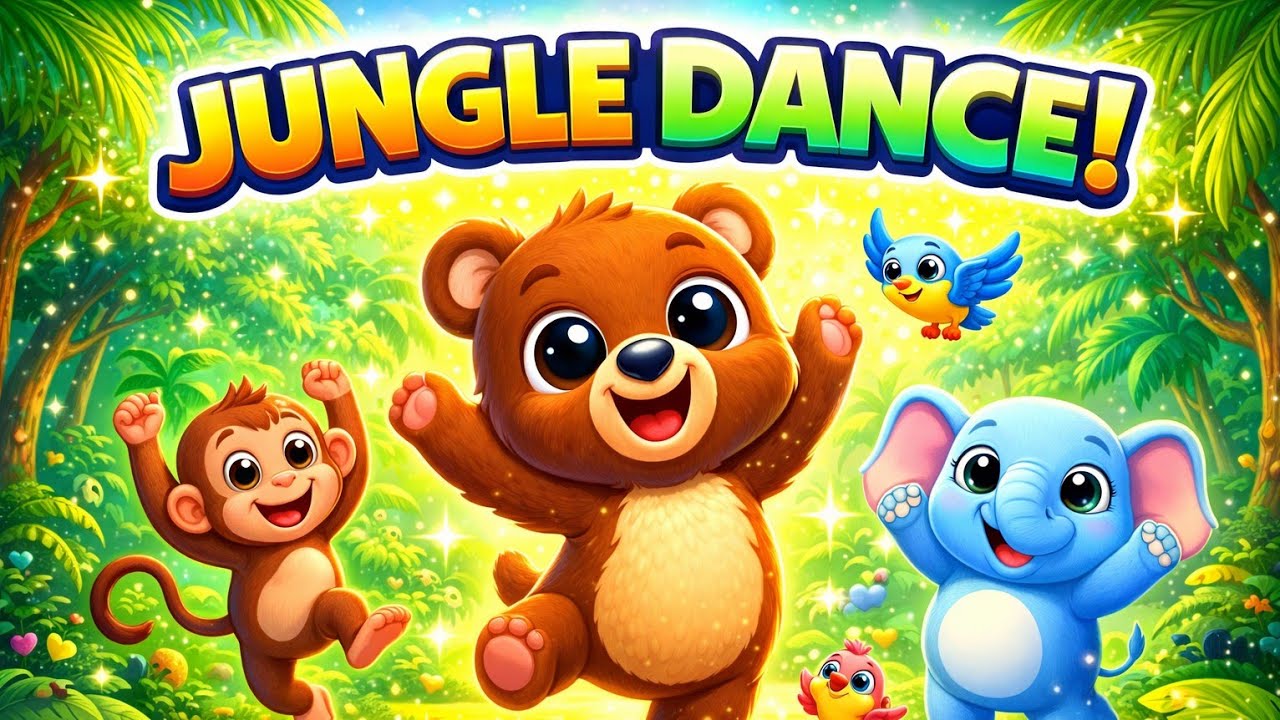 Bhola Bhalu Jungle Dance 🐻🌴 Fun Kids Song | Nursery Rhymes for Kids
